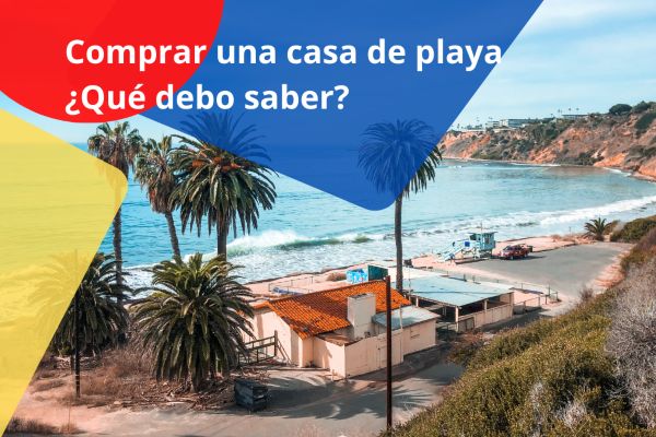 Comprar una casa de playa, fotografía de una propiedad en la playa. 